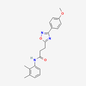 molecular formula C20H21N3O3 B7689273 N-(2,3-dimethylphenyl)-3-[3-(4-methoxyphenyl)-1,2,4-oxadiazol-5-yl]propanamide 