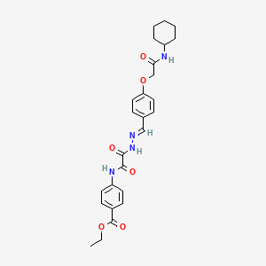 2-{2-chloro-4-[(4-methoxyphenyl)sulfamoyl]phenoxy}-N-cyclopropylacetamide