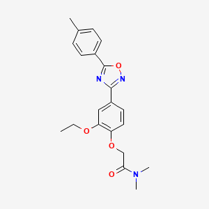 2-(2-ethoxy-4-(5-(p-tolyl)-1,2,4-oxadiazol-3-yl)phenoxy)-N,N-dimethylacetamide