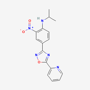 N-isopropyl-2-nitro-4-(5-(pyridin-2-yl)-1,2,4-oxadiazol-3-yl)aniline