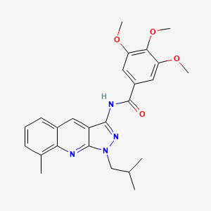 N-(1-isobutyl-8-methyl-1H-pyrazolo[3,4-b]quinolin-3-yl)-3,4,5-trimethoxybenzamide