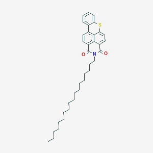 molecular formula C36H45NO2S B076899 2-Octadecyl-1H-thioxantheno[2,1,9-def]isoquinoline-1,3(2H)-dione CAS No. 12671-74-8