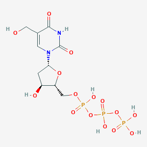 molecular formula C10H17N2O15P3 B076920 Hydroxymethyldeoxyuridine triphosphate CAS No. 14167-70-5