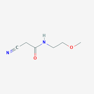 molecular formula C6H10N2O2 B076922 2-cyano-N-(2-methoxyethyl)acetamide CAS No. 15029-44-4