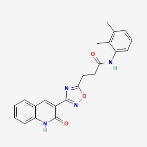 molecular formula C22H20N4O3 B7692486 N-(2,3-dimethylphenyl)-3-[3-(2-hydroxyquinolin-3-yl)-1,2,4-oxadiazol-5-yl]propanamide 