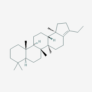 molecular formula C29H48 B076926 (5Ar,5bR,7aS,11aS,11bR,13aS,13bR)-3-ethyl-5a,5b,8,8,11a,13b-hexamethyl-1,2,4,5,6,7,7a,9,10,11,11b,12,13,13a-tetradecahydrocyclopenta[a]chrysene CAS No. 10379-57-4