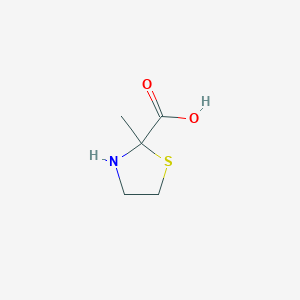 molecular formula C5H9NO2S B076929 2-Methyl-1,3-thiazolidine-2-carboxylic acid CAS No. 13084-13-4
