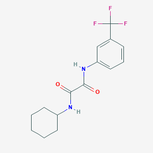 molecular formula C15H17F3N2O2 B7693254 N-cyclohexyl-N'-[3-(trifluoromethyl)phenyl]oxamide 
