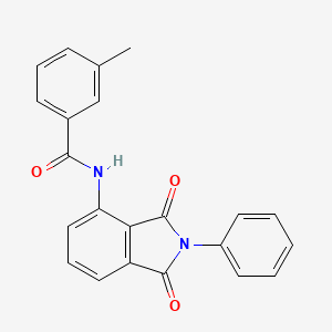 molecular formula C22H16N2O3 B7694208 N-(1,3-dioxo-2-phenylisoindol-4-yl)-3-methylbenzamide CAS No. 640759-35-9