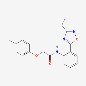 molecular formula C19H19N3O3 B7694274 N-[2-(3-ethyl-1,2,4-oxadiazol-5-yl)phenyl]-2-(4-methylphenoxy)acetamide 