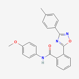 molecular formula C23H19N3O3 B7694288 N-(4-methoxyphenyl)-2-[3-(4-methylphenyl)-1,2,4-oxadiazol-5-yl]benzamide 