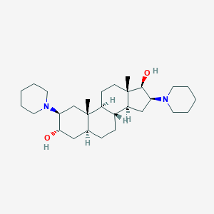 molecular formula C29H50N2O2 B076947 (2beta,3alpha,5alpha,16beta,17beta)-2,16-Dipiperidin-1-ylandrosta-3,17 diol CAS No. 13522-16-2