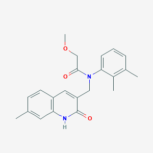 molecular formula C22H24N2O3 B7694705 N-(2,3-dimethylphenyl)-2-methoxy-N-[(7-methyl-2-oxo-1H-quinolin-3-yl)methyl]acetamide 