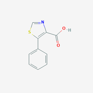 molecular formula C10H7NO2S B076956 5-phenyl-1,3-thiazole-4-carboxylic Acid CAS No. 13743-14-1