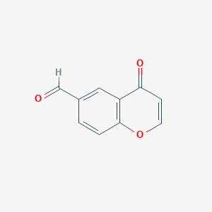 molecular formula C10H6O3 B7695743 4-Oxochromene-6-carbaldehyde CAS No. 933744-47-9