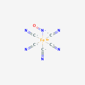 molecular formula C5FeN6O-2 B076958 pentacyano(nitroso)iron(2-) CAS No. 15078-28-1