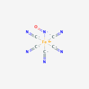 molecular formula C5FeN6O-2 B076958 硝基亚铁氰化物 CAS No. 15078-28-1