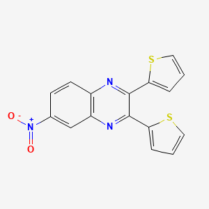 molecular formula C16H9N3O2S2 B7695965 6-Nitro-2,3-dithiophen-2-ylquinoxaline CAS No. 354774-55-3