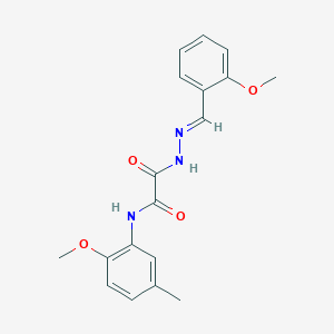molecular formula C18H19N3O4 B7696145 N'-(2-methoxy-5-methylphenyl)ethanediamide 