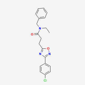 molecular formula C20H20ClN3O2 B7696260 N-benzyl-3-[3-(4-chlorophenyl)-1,2,4-oxadiazol-5-yl]-N-ethylpropanamide 