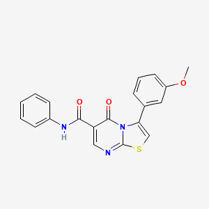 molecular formula C20H15N3O3S B7696413 N-(2,4-dimethoxyphenyl)-3-(3-methoxyphenyl)-5-oxo-5H-[1,3]thiazolo[3,2-a]pyrimidine-6-carboxamide 