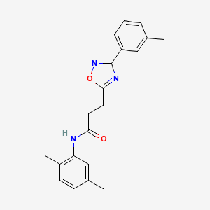 molecular formula C20H21N3O2 B7696669 N-(2,5-dimethylphenyl)-3-[3-(3-methylphenyl)-1,2,4-oxadiazol-5-yl]propanamide 
