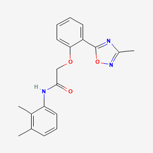 molecular formula C19H19N3O3 B7696916 N-(2,3-dimethylphenyl)-2-[2-(3-methyl-1,2,4-oxadiazol-5-yl)phenoxy]acetamide 