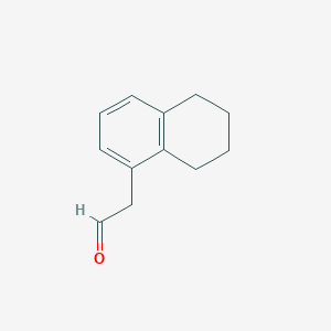 molecular formula C12H14O B076974 1-Naphthaleneacetaldehyde, 5,6,7,8-tetrahydro- CAS No. 10484-23-8