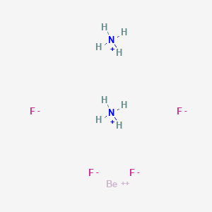 molecular formula BeF4H8N2 B076978 Beryllium diammonium tetrafluoride CAS No. 14874-86-3