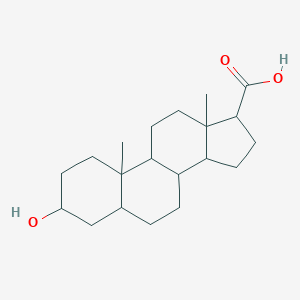 molecular formula C20H32O3 B076993 5alpha-Androstan-3beta-ol-17beta-carboxylic acid CAS No. 15173-54-3
