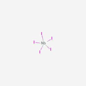 molecular formula I5Nb B077004 Niobium iodide (NbI5) CAS No. 13779-92-5