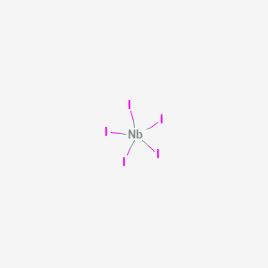 molecular formula NbI5<br>I5N B077004 Niobium iodide (NbI5) CAS No. 13779-92-5