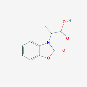 molecular formula C10H9NO4 B077006 2-(2-Oxo-benzooxazol-3-yl)-propionic acid CAS No. 13610-53-2