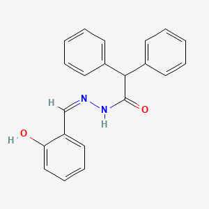 molecular formula C21H18N2O2 B7700910 N-[(Z)-(2-hydroxyphenyl)methylideneamino]-2,2-diphenylacetamide 