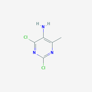 molecular formula C5H5Cl2N3 B077011 2,4-Dichloro-6-methylpyrimidin-5-amine CAS No. 13162-27-1