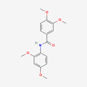 molecular formula C17H19NO5 B7701203 N-(2,4-dimethoxyphenyl)-3,4-dimethoxybenzamide CAS No. 156086-11-2