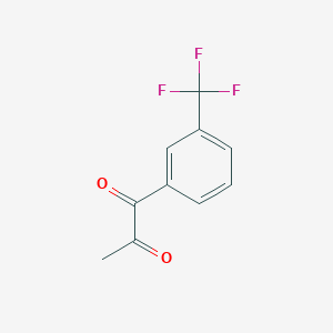 molecular formula C10H7F3O2 B077017 1-[3-(Trifluoromethyl)phenyl]propane-1,2-dione CAS No. 10557-15-0
