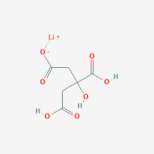 molecular formula C6H5Li3O7 B077019 Lithium;3-carboxy-3,5-dihydroxy-5-oxopentanoate CAS No. 10377-38-5