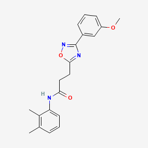 molecular formula C20H21N3O3 B7702406 N-(2,3-dimethylphenyl)-3-[3-(3-methoxyphenyl)-1,2,4-oxadiazol-5-yl]propanamide 