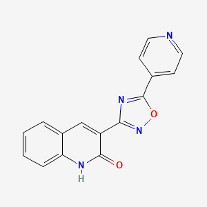 molecular formula C16H10N4O2 B7702991 3-[5-(pyridin-4-yl)-1,2,4-oxadiazol-3-yl]quinolin-2(1H)-one CAS No. 714255-29-5