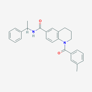 molecular formula C26H26N2O2 B7703221 methyl 2-{4-[(2-methylphenyl)sulfamoyl]phenoxy}acetate 