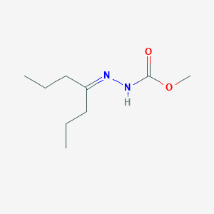 molecular formula C9H18N2O2 B077033 Carbazic acid, 3-(1-propylbutylidene)-, methyl ester CAS No. 14978-96-2