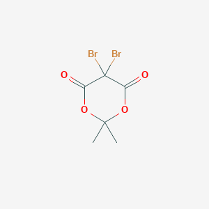 molecular formula C6H6Br2O4 B077035 5,5-Dibromo-2,2-dimethyl-1,3-dioxane-4,6-dione CAS No. 13958-16-2