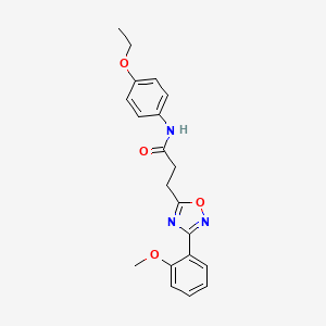 molecular formula C20H21N3O4 B7703610 N-(4-ethoxyphenyl)-3-[3-(2-methoxyphenyl)-1,2,4-oxadiazol-5-yl]propanamide 