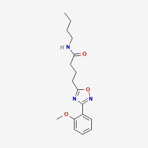 molecular formula C17H23N3O3 B7703959 N-butyl-4-[3-(2-methoxyphenyl)-1,2,4-oxadiazol-5-yl]butanamide 