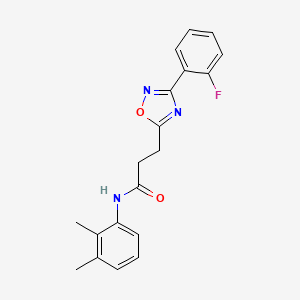molecular formula C19H18FN3O2 B7704314 N-(2,3-dimethylphenyl)-3-[3-(2-fluorophenyl)-1,2,4-oxadiazol-5-yl]propanamide 