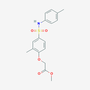 molecular formula C17H19NO5S B7704495 Methyl 2-[2-methyl-4-[(4-methylphenyl)sulfamoyl]phenoxy]acetate 