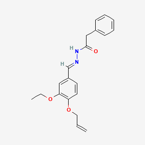 molecular formula C20H22N2O3 B7704900 N'-[(E)-[3-Ethoxy-4-(prop-2-EN-1-yloxy)phenyl]methylidene]-2-phenylacetohydrazide 