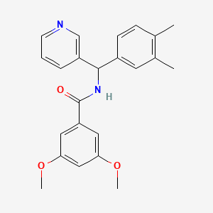 molecular formula C23H24N2O3 B7704979 N-[(3,4-dimethylphenyl)-pyridin-3-ylmethyl]-3,5-dimethoxybenzamide 