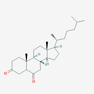 molecular formula C27H44O2 B077053 Cholestane-3,6-dione CAS No. 13492-22-3